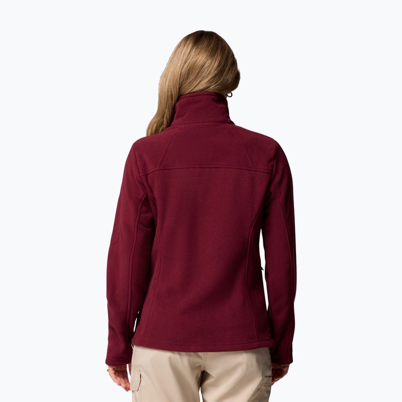 Дамско поларено яке Columbia Fast Trek II rich wine 3
