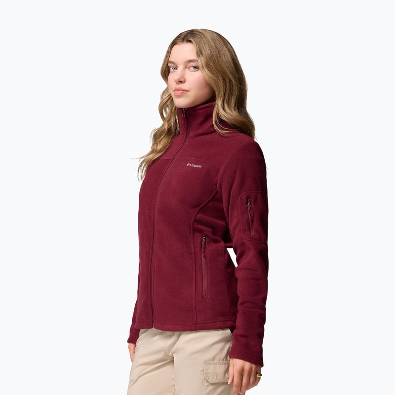 Дамски поларен суитшърт Columbia Fast Trek II rich wine 4