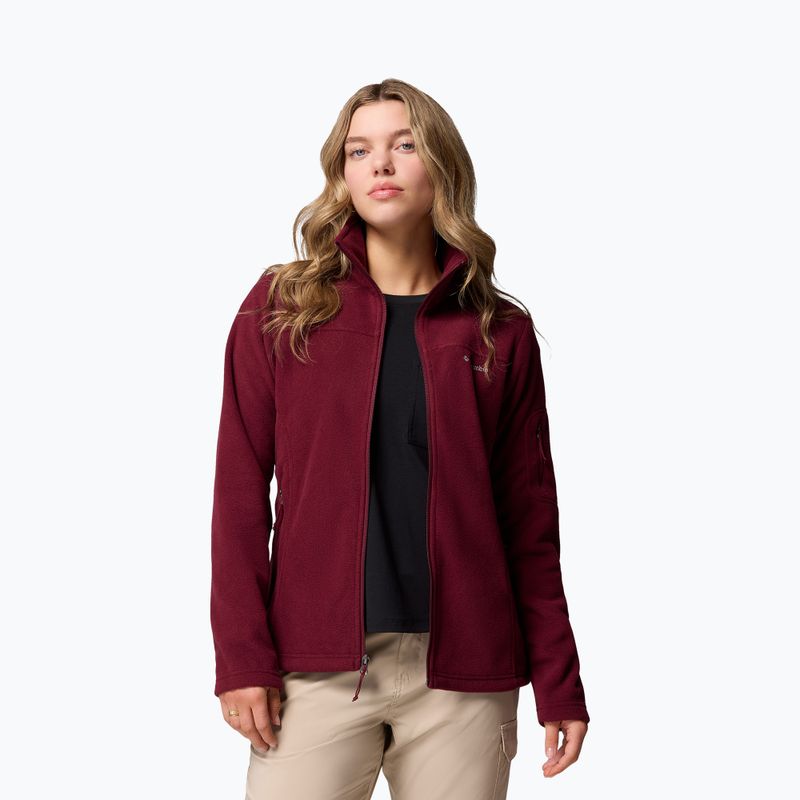 Дамски поларен суитшърт Columbia Fast Trek II rich wine 5