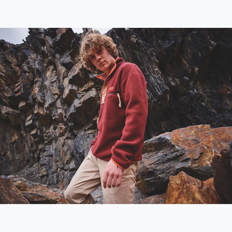 Мъжки поларен суитшърт Columbia Helvetia II Half Snap Fleece rich wine 7