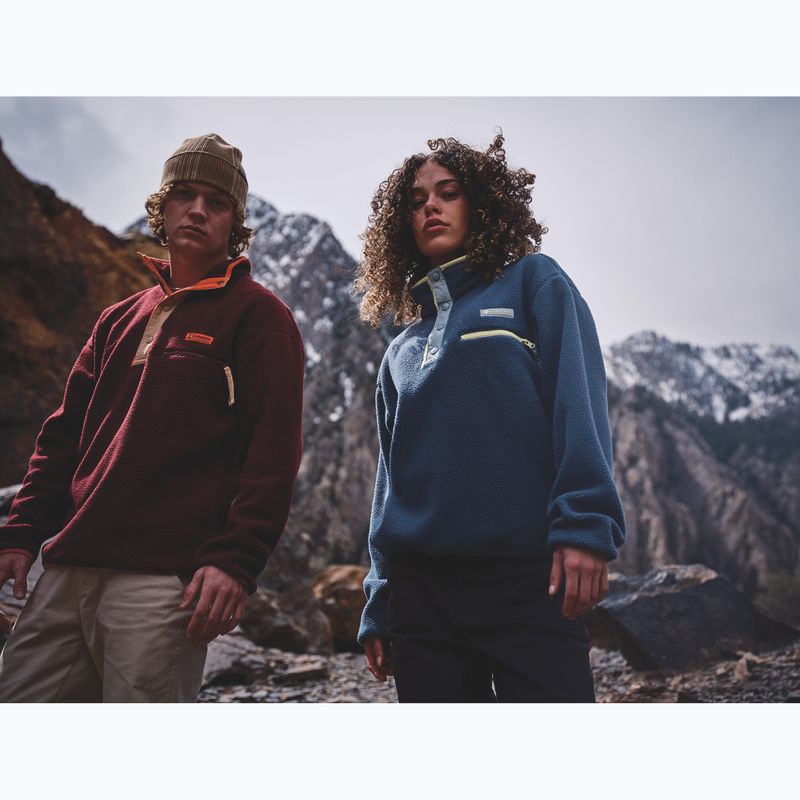 Мъжки поларен суитшърт Columbia Helvetia II Half Snap Fleece rich wine 9