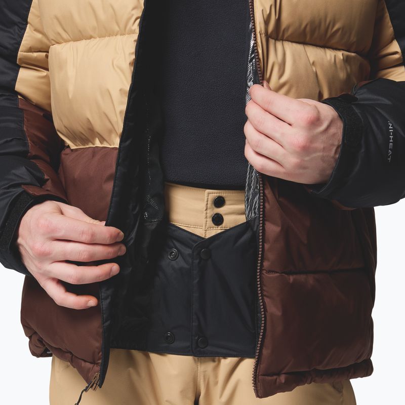 Мъжко скиорско яке Columbia Slope Style black/canoe/tobacco 11