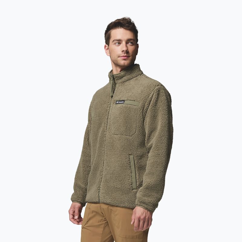 Мъжки суитшърт Columbia Rugged Ridge High Pile Full Zip stone green 4