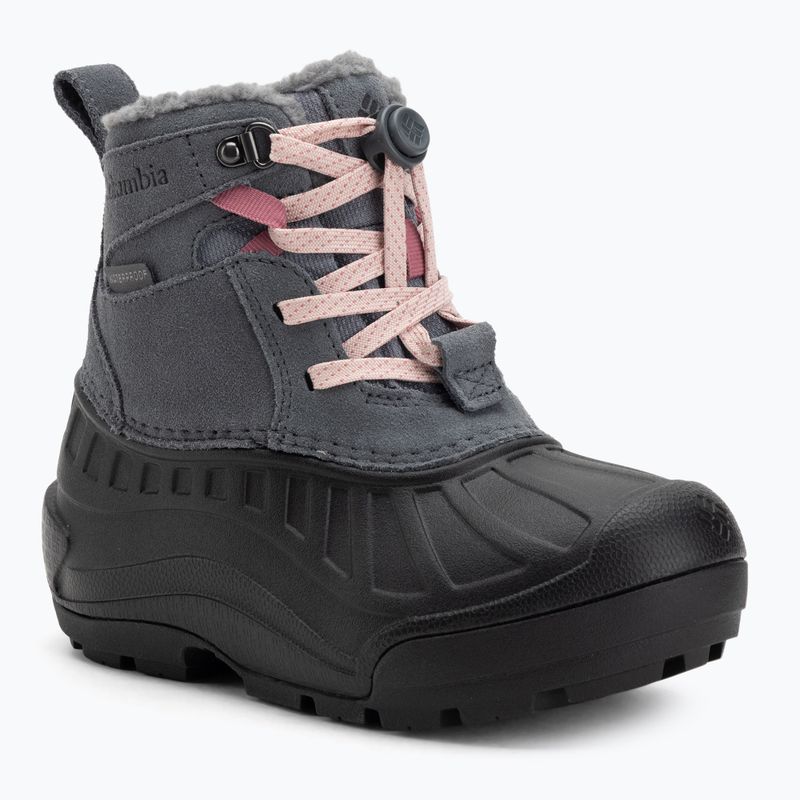 Детски зимни ботуши Columbia Youth Powderbug Alpine graphite/pink haze