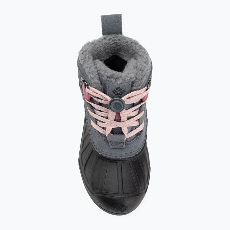 Детски зимни ботуши Columbia Youth Powderbug Alpine graphite/pink haze 5