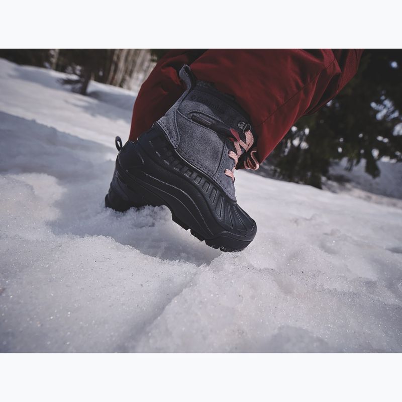 Детски зимни ботуши Columbia Youth Powderbug Alpine graphite/pink haze 9