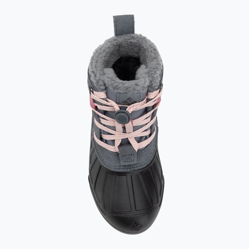 Детски зимни ботуши Columbia Youth Powderbug Alpine graphite/pink haze 5