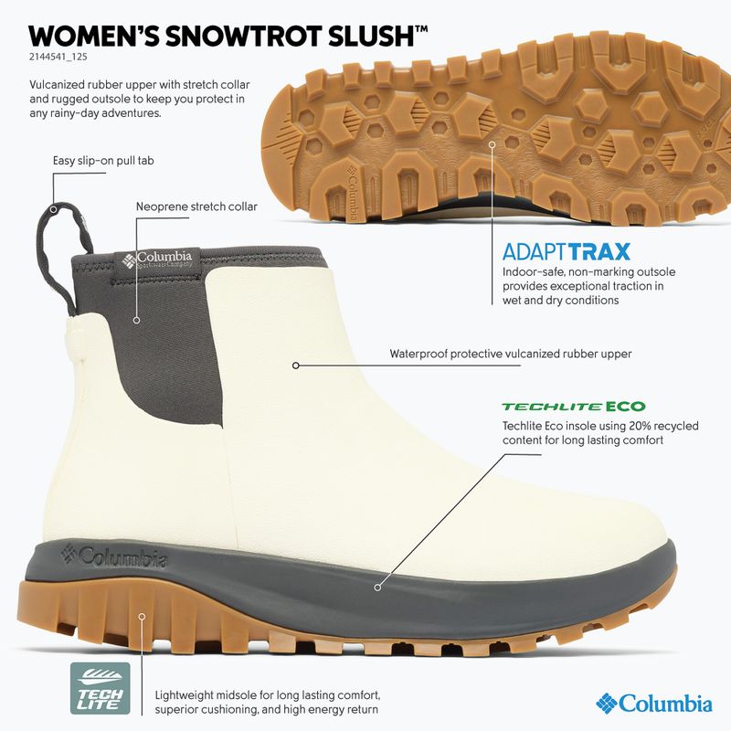 Дамски зимни обувки Columbia Snowtrot Slush sea salt/shark 10