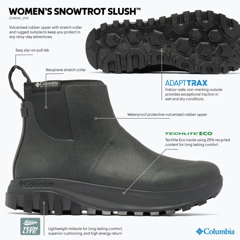 Дамски зимни обувки Columbia Snowtrot Slush black/sea salt 8