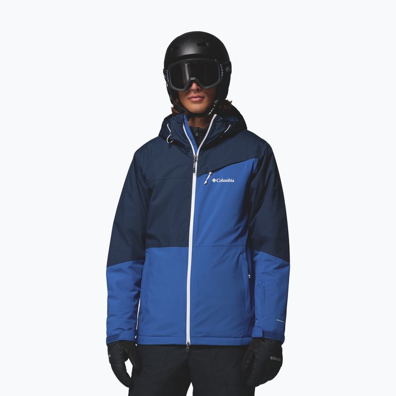 Мъжко скиoрско яке Columbia Iceberg Point II mountain blue/collegiate navy