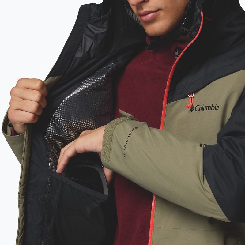 Мъжко скиорско яке Columbia Iceberg Point II stone green/black 10