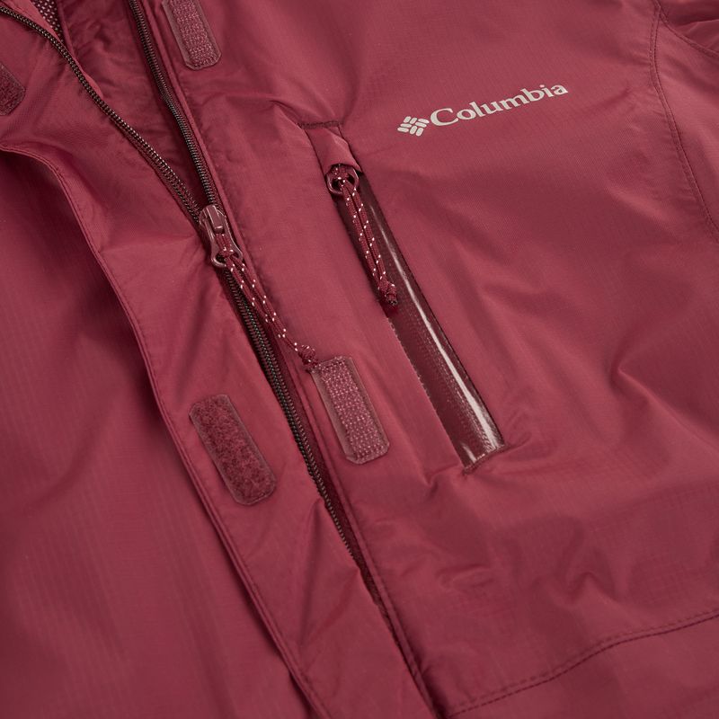 Дамско яке за дъжд Columbia Pouring Adventure III rich wine 14
