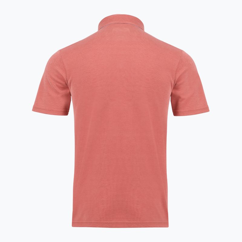 Мъжка тениска Columbia Nelson Point Polo washed red 2