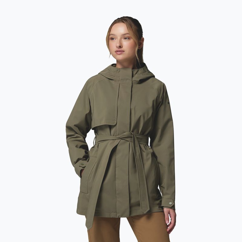 Дамско ветроустойчиво яке Columbia Altbound II stone green 5