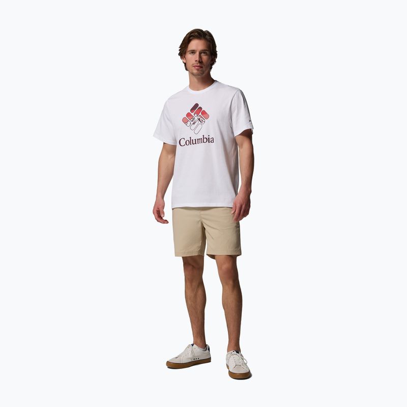 Мъжка тениска Columbia CSC Seasonal Graphic white/heavenly stacked gem 2