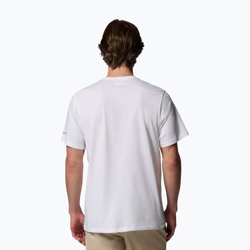 Мъжка тениска Columbia CSC Seasonal Graphic white/heavenly stacked gem 3