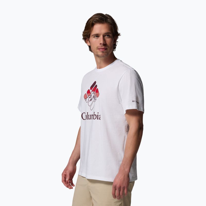Мъжка тениска Columbia CSC Seasonal Graphic white/heavenly stacked gem 4