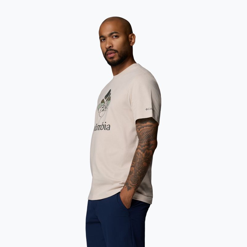 Мъжка тениска Columbia CSC Seasonal Graphic dark stone/heavenly stacked gem 4