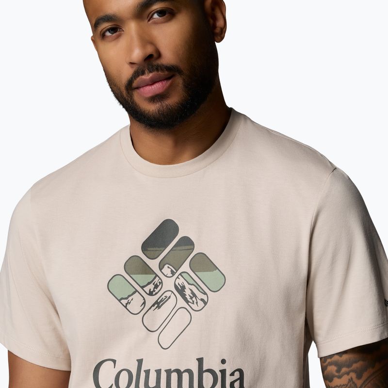 Мъжка тениска Columbia CSC Seasonal Graphic dark stone/heavenly stacked gem 5