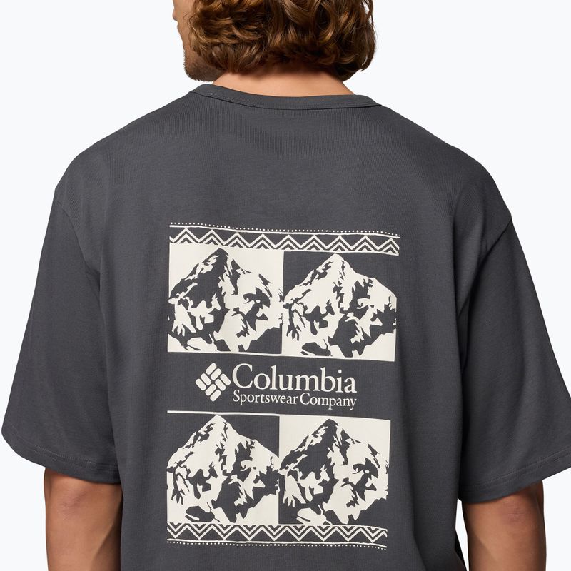 Мъжка тениска Columbia CSC Heavyweight Iconic shark/repeated peaks 6
