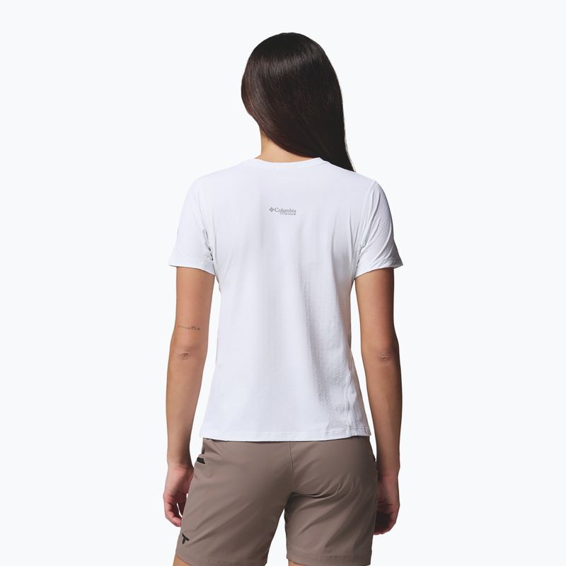 Дамска тениска Columbia Diamond Peak Pro white 3