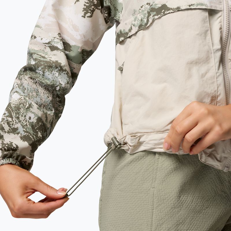 Дамско ветроустойчиво яке Columbia Spire Valley Printed Windbreaker safari fieldaze print/dark stone 7