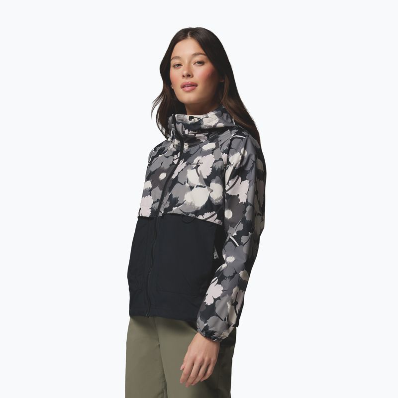 Дамско ветроустойчиво яке Columbia Spire Valley Printed black ikatbloom print/black 4