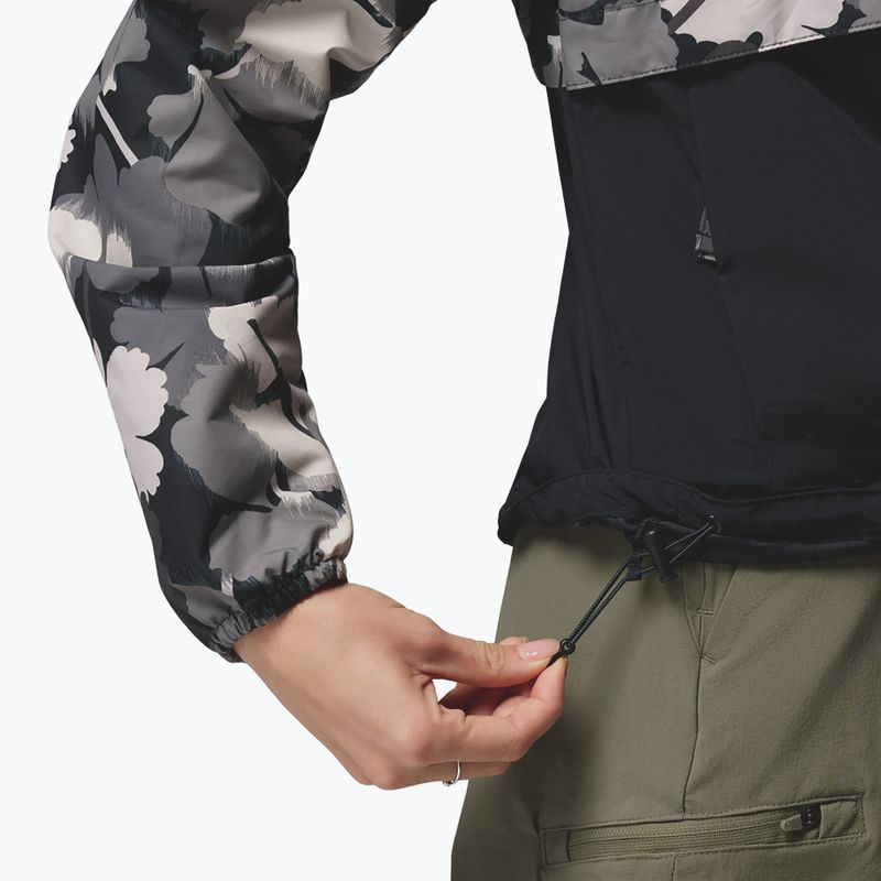 Дамско ветроустойчиво яке Columbia Spire Valley Printed black ikatbloom print/black 6