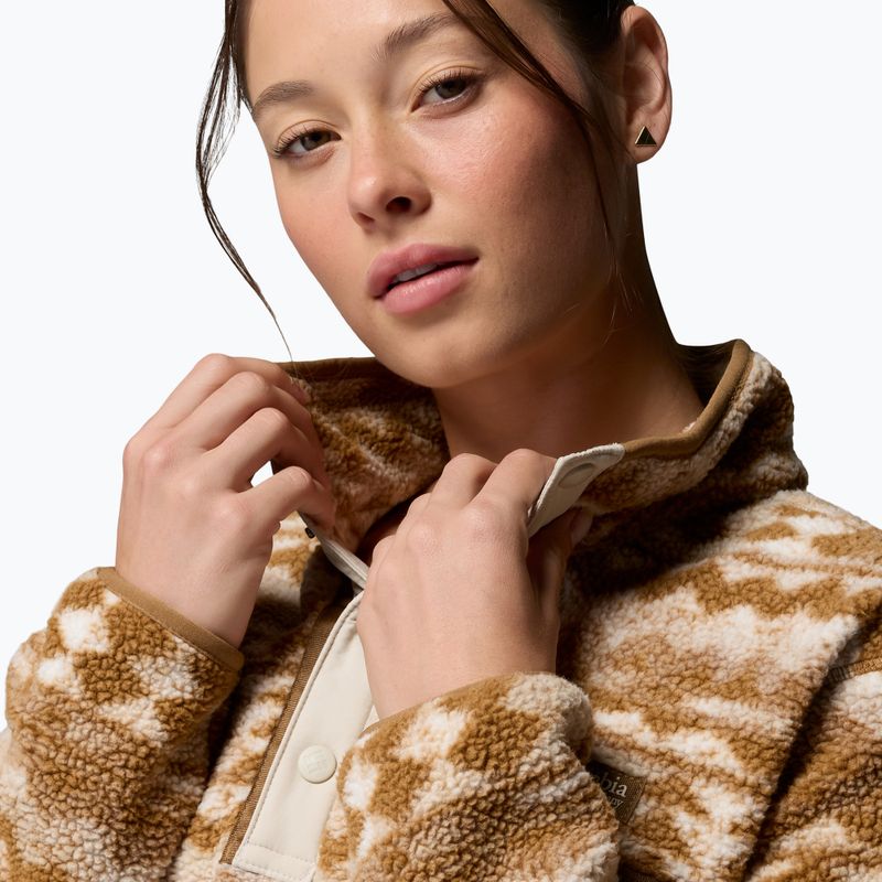 Дамски поларен суитшърт Columbia Helvetia II Printed Cropped Half Snap delta/retrotree 5