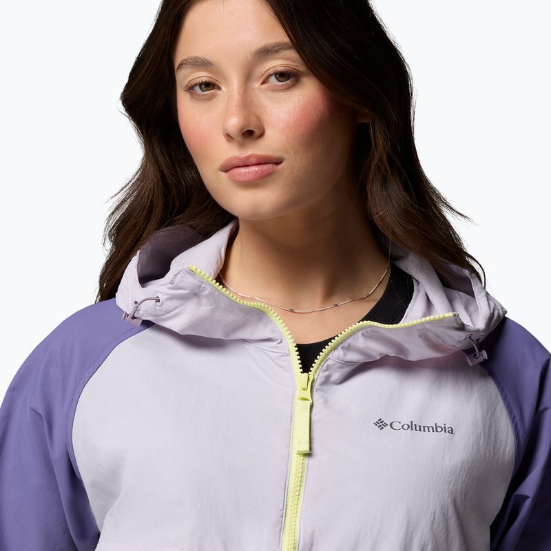 Дамско ветроустойчиво яке Columbia Spire Valley Windbreaker citron haze/lavender pearl/stormwatch 6