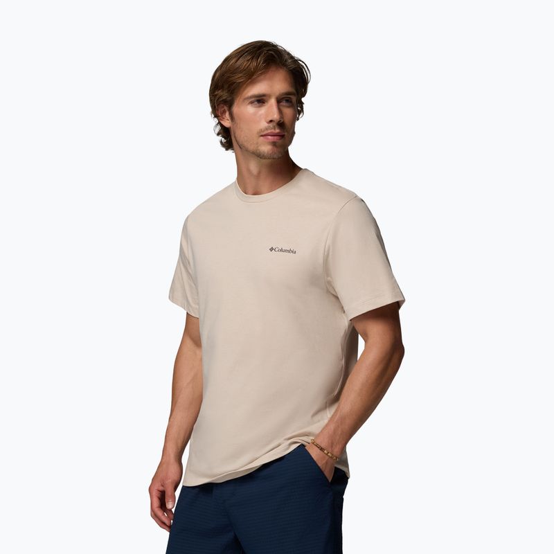 Мъжка тениска Columbia CSC Basic Logo Back Tee dark stone linework c badge 4