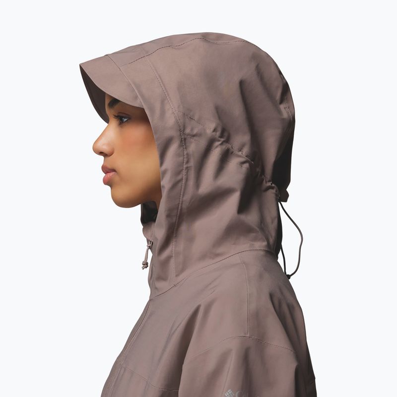 Дамски дъждобран Columbia Weekend Adventure II Long Shell iron  9