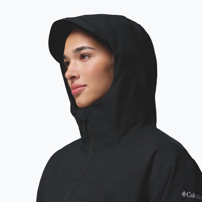 Дамски дъждобран Columbia Weekend Adventure II Long Shell black  6