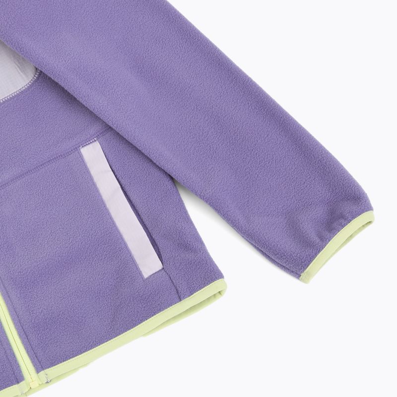 Детски поларен суитшърт Columbia Fast Trek V Full Zip stormwatch/lavender pearl  4