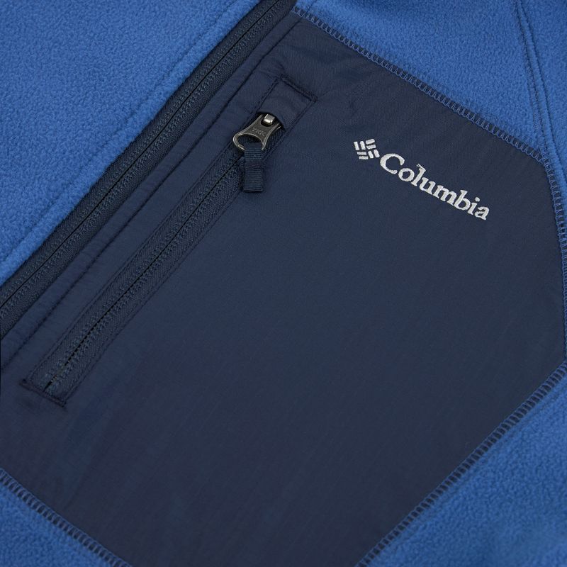 Детски поларен суитшърт Columbia Fast Trek V Full Zip mountain blue/collegiate navy  3