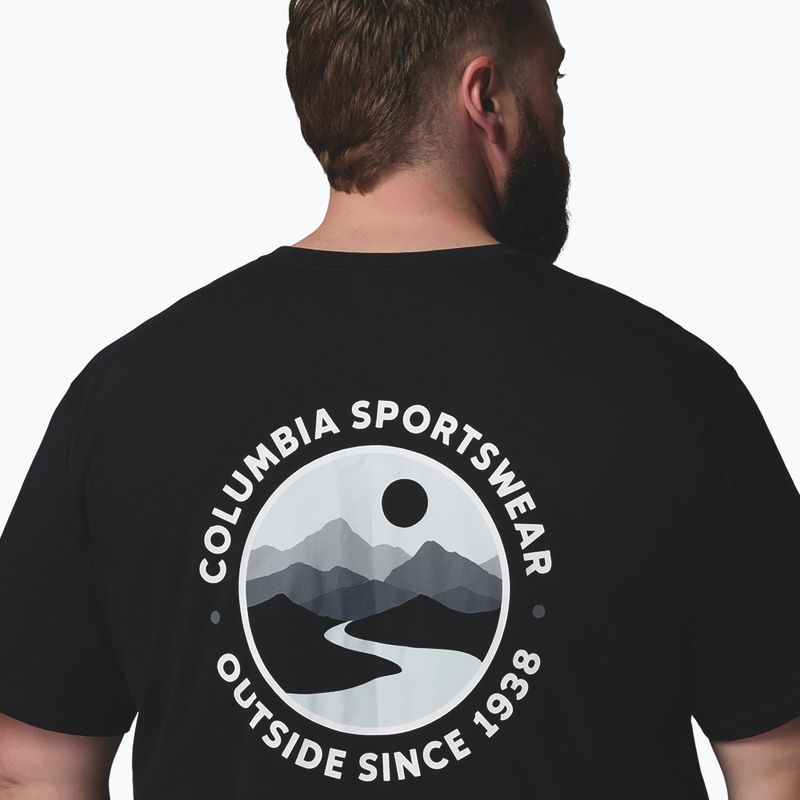 Мъжка тениска Columbia CSC Outdoor Back Graphic black/scoped view 6
