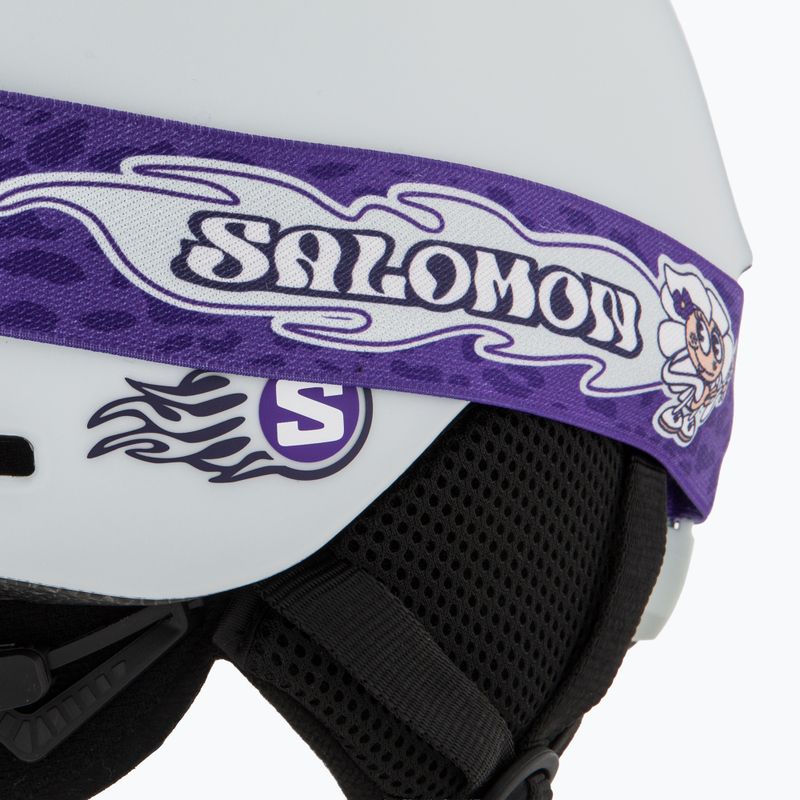 Детска скиорска каска Salomon Player Combo + очила XV Jr ice flow/ice flow mid blue 7