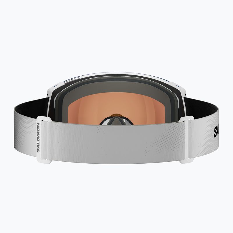 Детска скиорска маска Salomon Radium white/mi mid blue 2