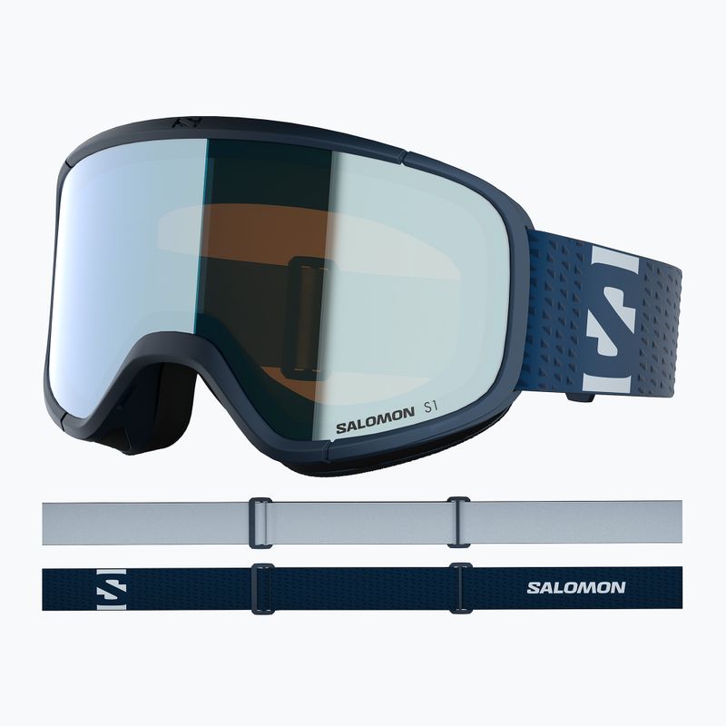 Скиорска маска Salomon Aksium 2.0 dress blue/ml light blue 9