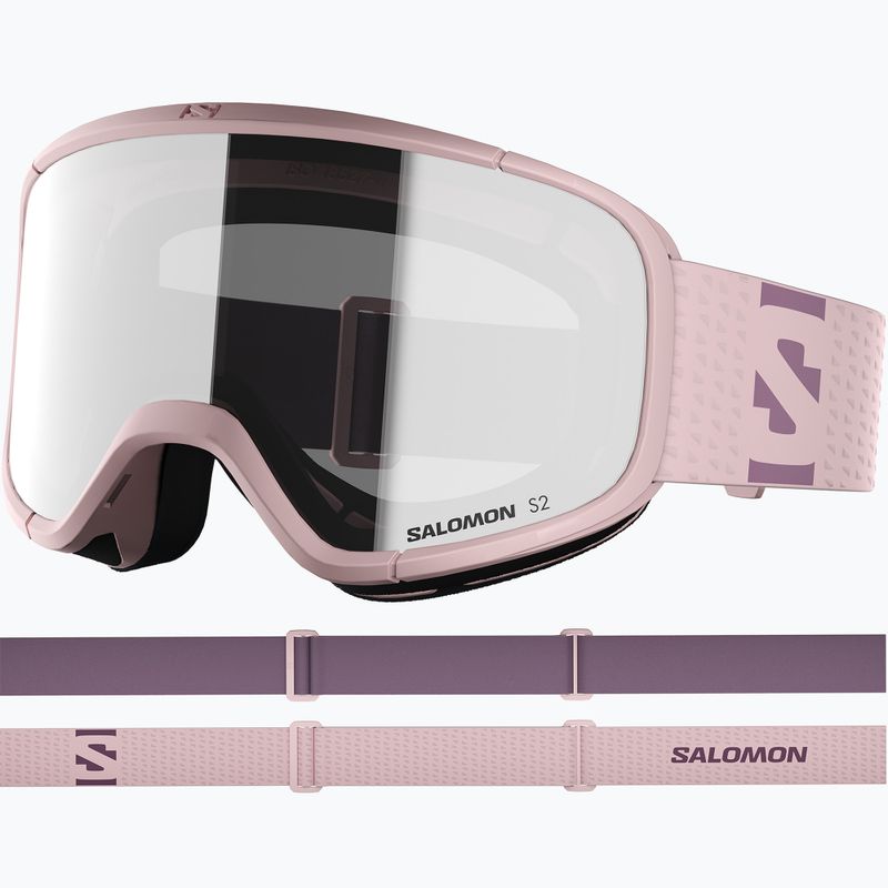 Скиорскa маска Salomon Aksium 2.0 S2 heavenly pink/ml super white 2