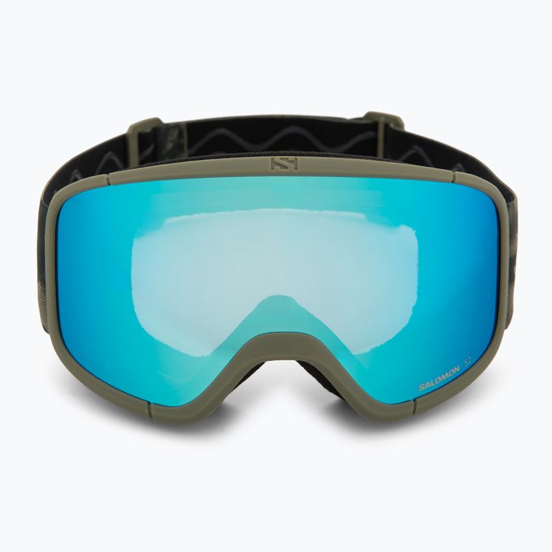 Скиорска маска Salomon Aksium 2.0 S olive night/ml mid blue 2