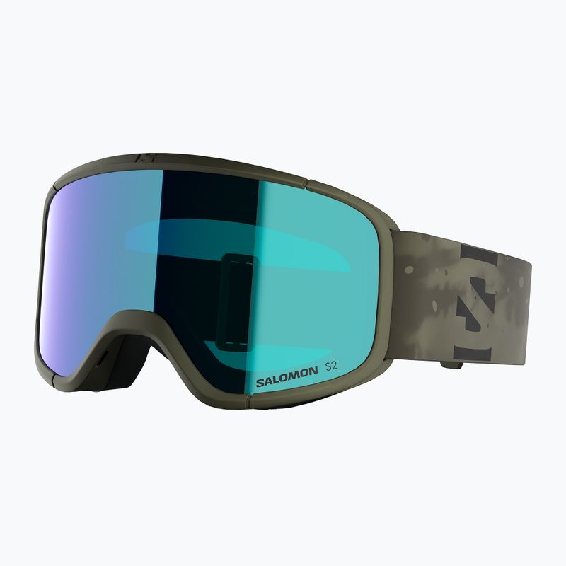 Скиорска маска Salomon Aksium 2.0 S olive night/ml mid blue 5