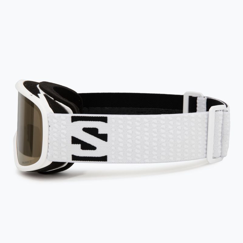 Детска скиорска маска Salomon Lumi Acces Jr white/flash gold 4