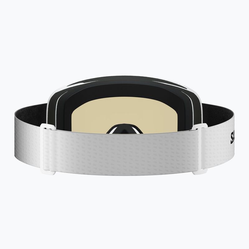 Детска скиорска маска Salomon Lumi Acces Jr white/flash gold 6