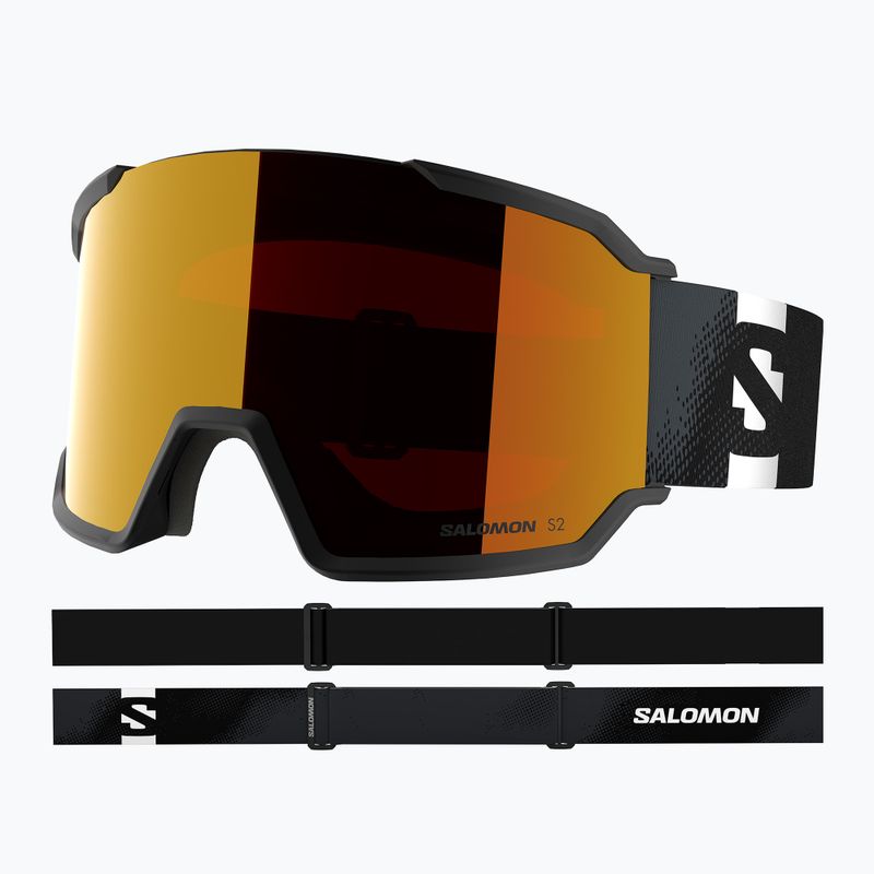 Ски очила Salomon S/View 3 black/ml mid red 5