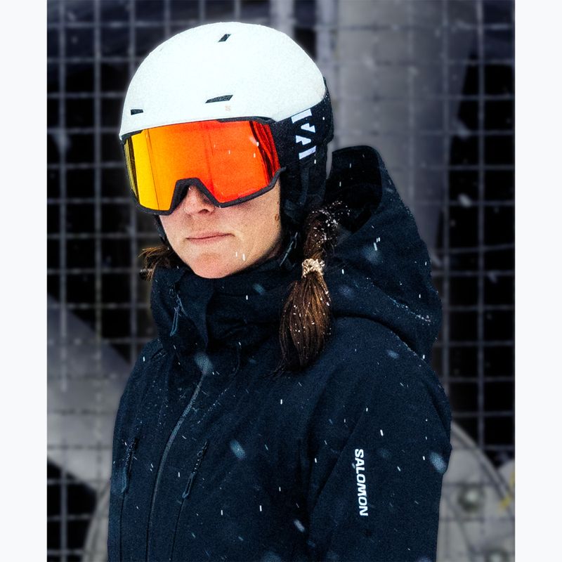 Скиорска маска Salomon S/View 3 black/ml mid red 10