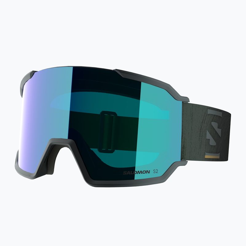 Скиорска маска Salomon S/View 3 green gables/ml mid blue