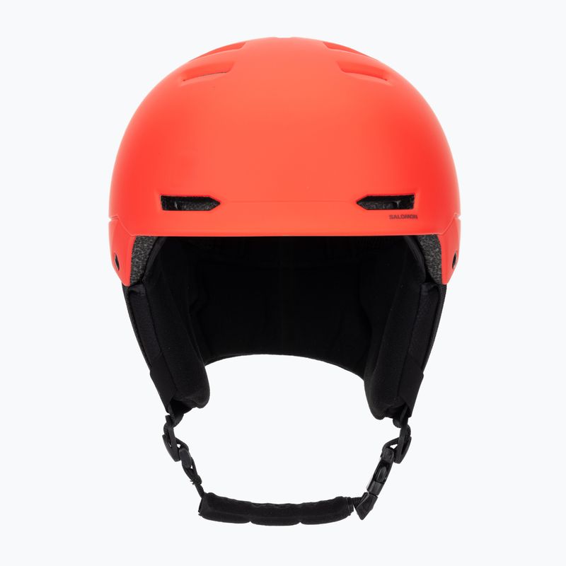 Детска скиорска каска Salomon Husk Jr cherry tomato 2