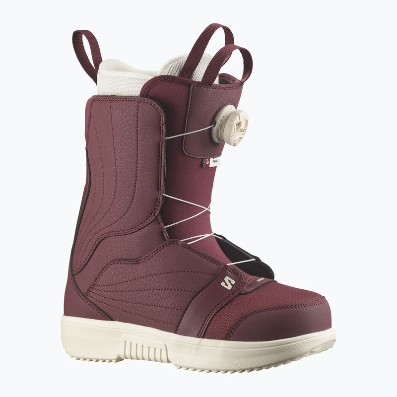 Дамски обувки за сноуборд Salomon Pearl Boa W tawny port/tawny port/vanilla ice 6