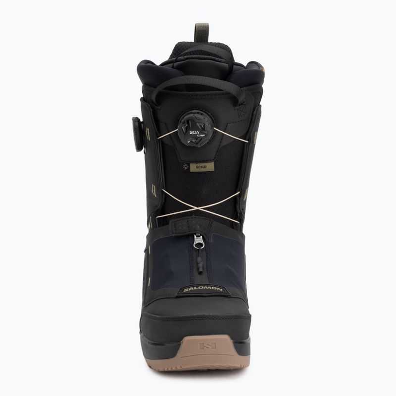 Мъжки обувки за сноуборд Salomon Echo Dual Boa black/black/deep lichen green 4
